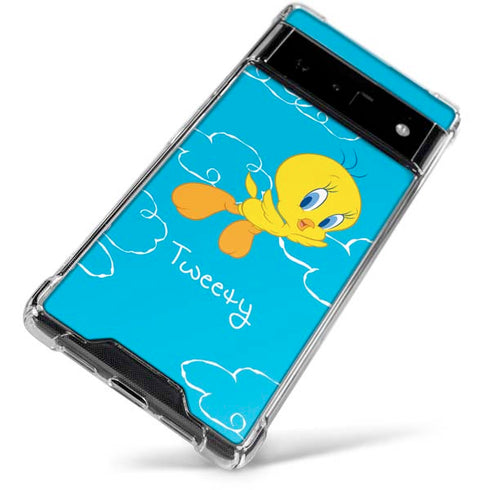Looney Tunes Tweety Bird Flying Google Pixel 6 Clear Case